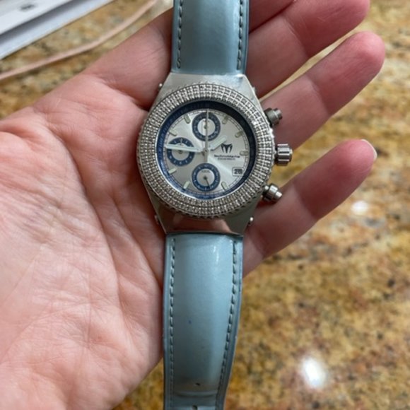 Ladies Diamond Bezel Dial Technomarine Watch - Picture 4 of 4